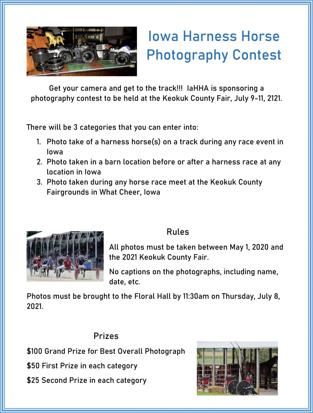 Photography Contest Iowa Harness Horseman's Association